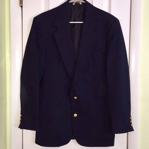 Vintage navy blazer w/gold buttons